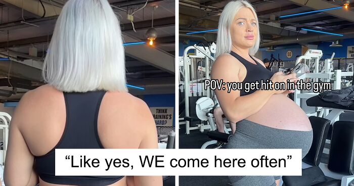 “Nothing Could’ve Prepared Me”: Woman Hilariously Uses Huge Baby Bump To Fend Off Men At The Gym