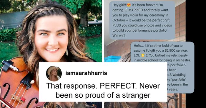 Violinist’s Childhood Bully Asks Her To Play At Her Wedding For Free—She Gives Her A Reality Check