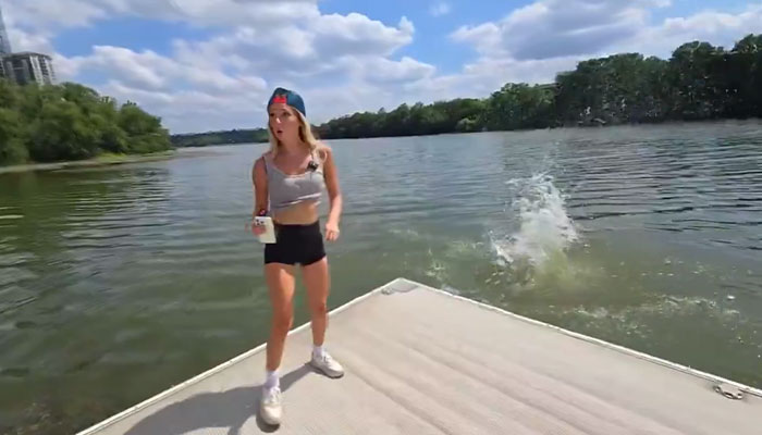 "The Lady Wanted To Swim": Kick Streamer Under Fire After Paying Non-Swimmer To Jump Into Lake "The Lady Wanted To Swim": Kick Streamer Under Fire After Paying Non-Swimmer To Jump Into Lake