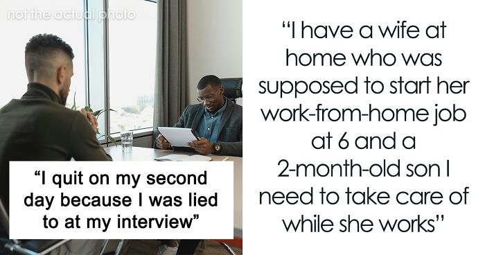 Employee Quits Job On Second Day: “I Was Lied To”
