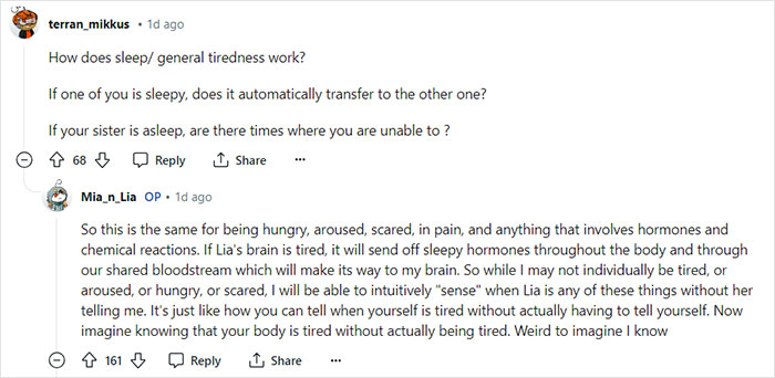 “Feels Like Someone Messing With Your Body”: Conjoined Twin Shares Intimate Lifestyle Details “Feels Like Someone Messing With Your Body”: Conjoined Twin Shares Intimate Lifestyle Details