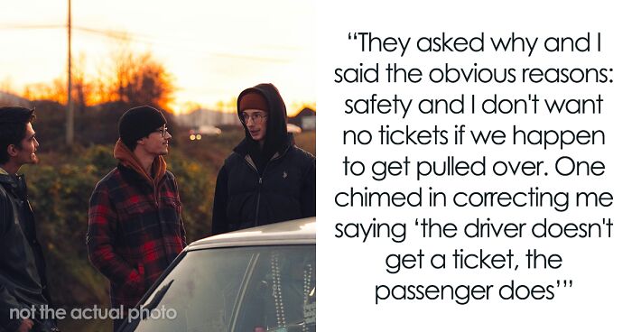 Guy Leaves His Friends Behind At Night To Walk Home After They Refuse To Put On Their Seatbelts