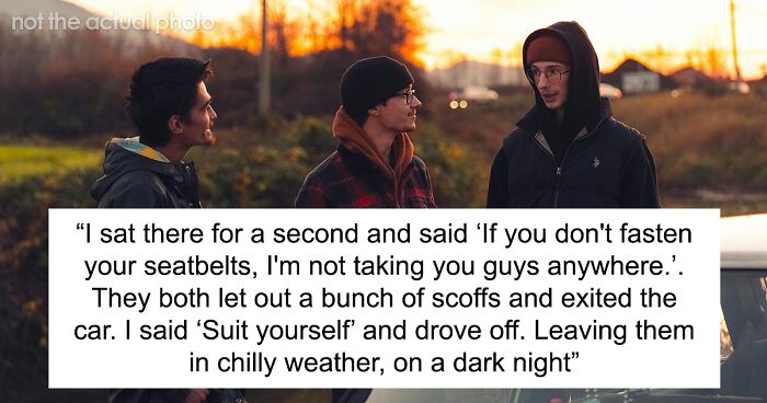 Friends Forced To Walk Home In 40-Degree Weather For Scoffing At Putting On Seatbelts In Guy’s Car