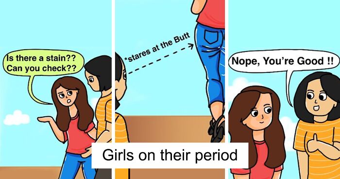 Artist Created 55 Comics To Showcase The Difficulties Girls Deal With Every Day