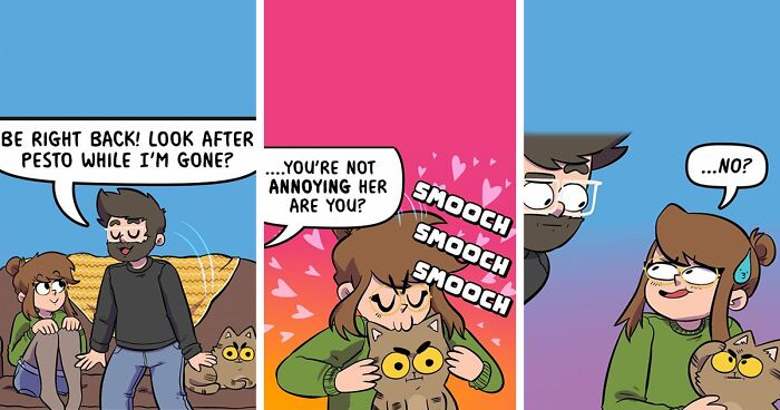 Love And Cats: 39 Hilariously Relatable Comics Inspired By This Artist’s Real Life (New Pics)