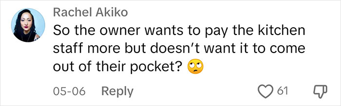 Woman Asks Important Questions After Finding A "Kitchen Service Tax" On Her Bill Woman Asks Important Questions After Finding A "Kitchen Service Tax" On Her Bill
