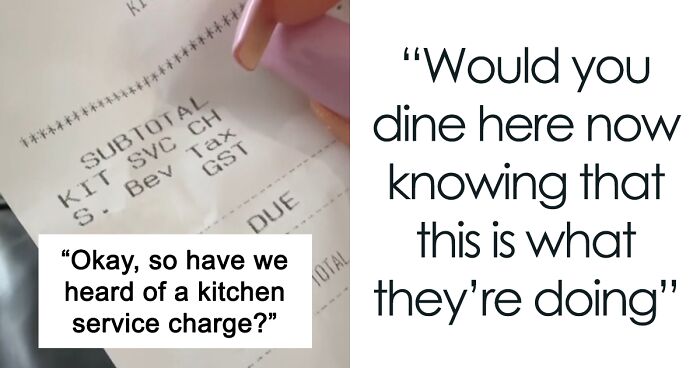 Woman Asks Important Questions After Finding A “Kitchen Service Tax” On Her Bill