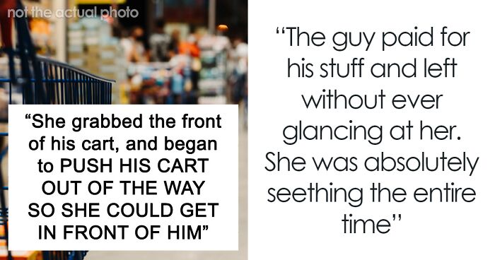 Man Ruins Karen’s Day Without Saying A Word After She Tries To Push Past Him To Skip The Line
