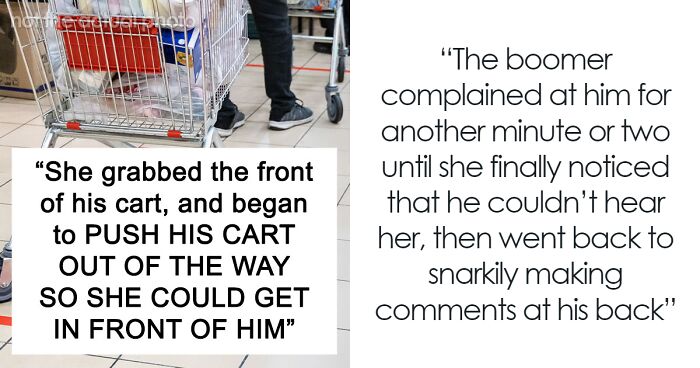 Man Ruins Karen’s Day Without Saying A Word After She Tries To Push Past Him To Skip The Line