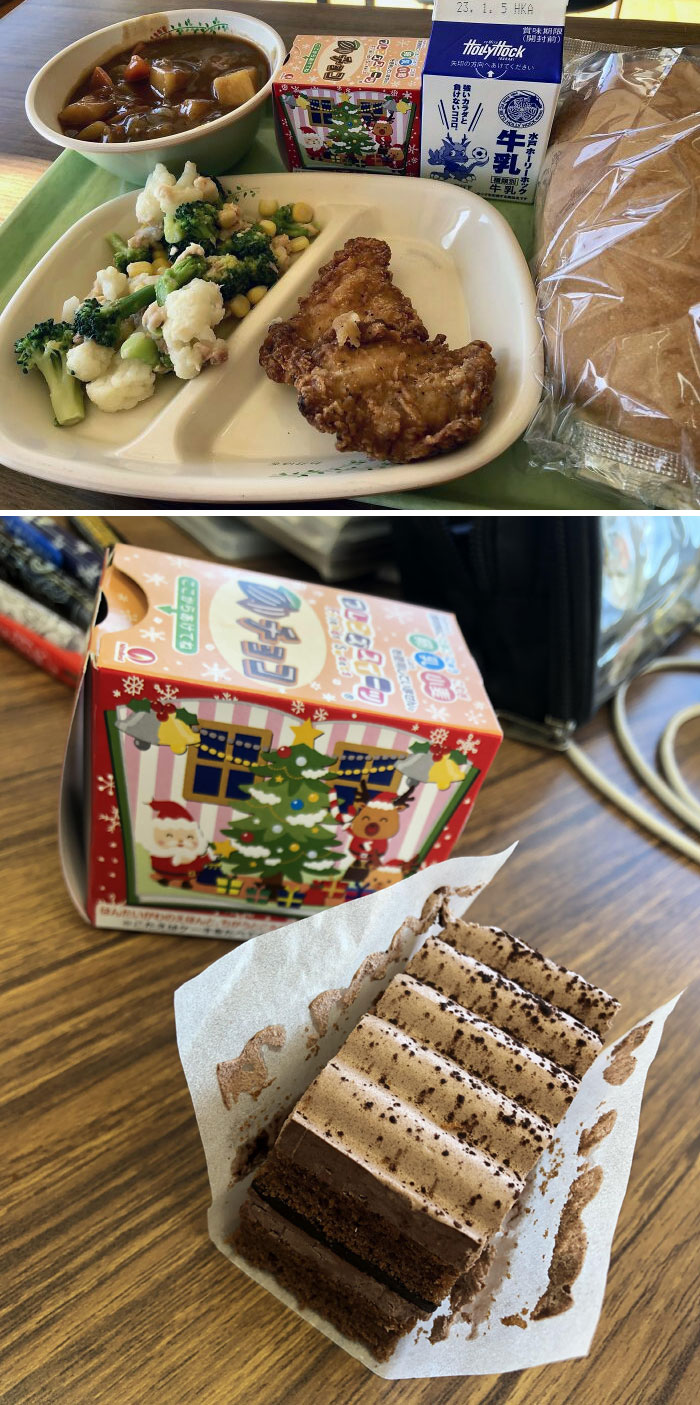 School Lunch In Japan. The Christmas Edition