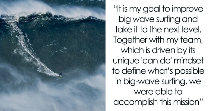 ‘Surfing The Unsurfable’: World Record Holder Sebastian Steudtner Rides A 93.73-Foot Wave