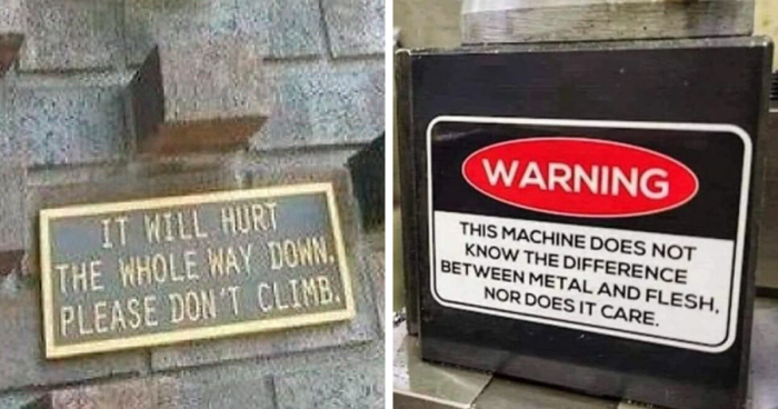 “Signs That Make You Just A Little Unsettled”: 67 Times People Felt Threatened By A Weird Sign