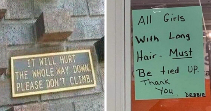 “Signs That Make You Just A Little Unsettled”: 67 Times People Felt Threatened By A Weird Sign