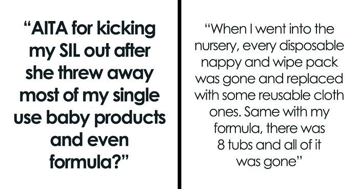 “Every Disposable Nappy And Wipe Pack Was Gone”: “Crunchy Parent” SIL Dumps New Mom’s Essentials