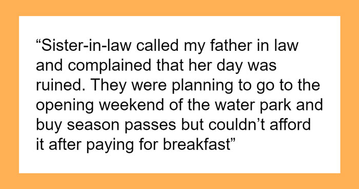 Family Drama Ensues When Guy Refuses To Cover His SIL’s $111 Bill She “Forgot” To Pay