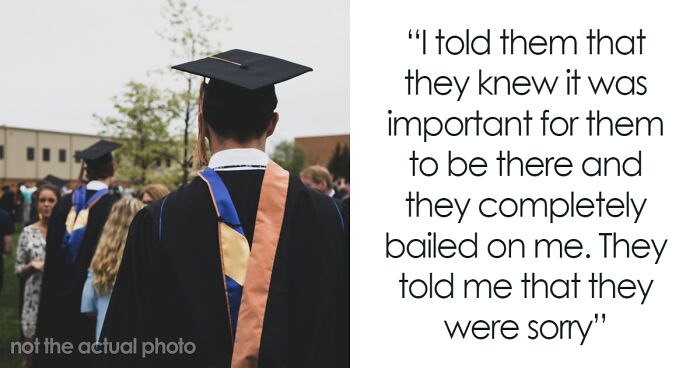 Parents Abandon Teen At His Graduation, He Refuses To Put His Cap And Gown On Again For Photos