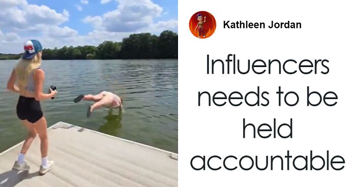 Streamer Pays Woman Who Can’t Swim $20 To Jump Into Lake, Flees As She Cries For Help