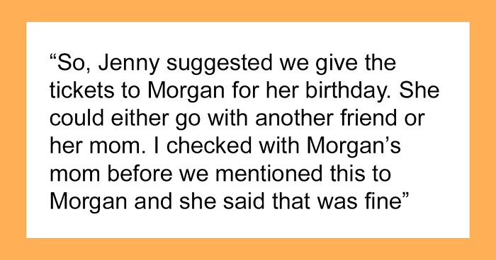 13 YO Gets 2 Concert Tickets For Her Birthday, Gets Them Taken Away As Mom Plans To Take Her Brother