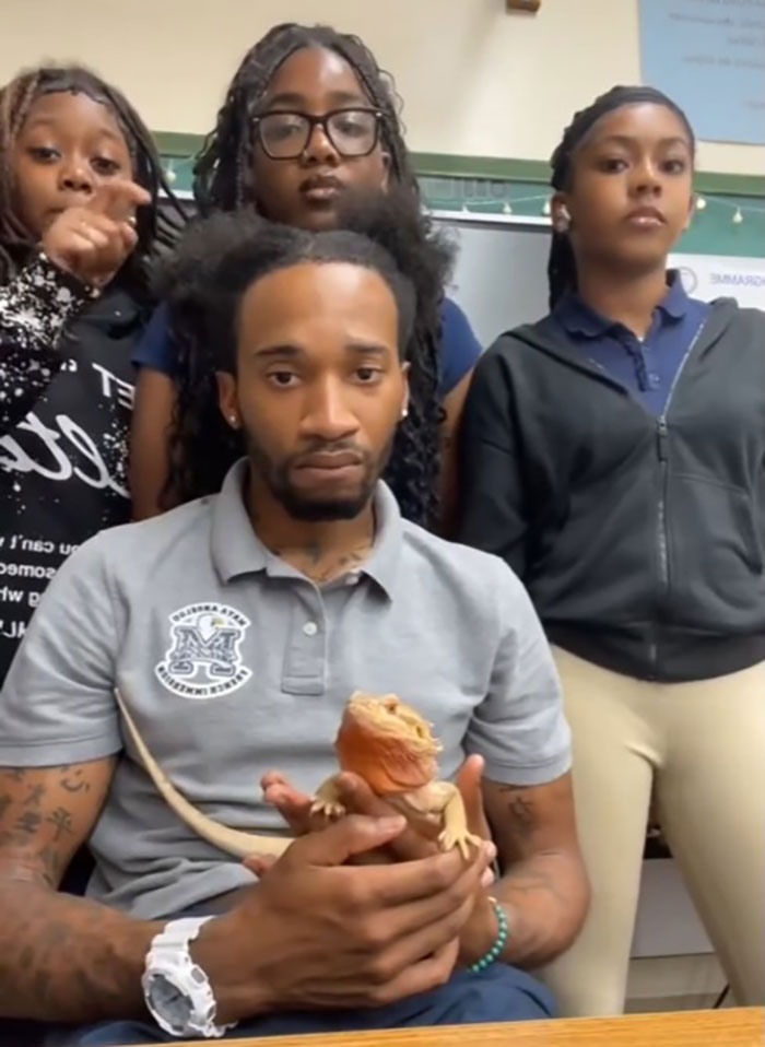 Teacher Sparks Controversy After Posting Video Of Students Unbraiding His Hair, Ends Up Fired Teacher Sparks Controversy After Posting Video Of Students Unbraiding His Hair, Ends Up Fired