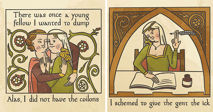 The Fart: A True Tale – Hilarious Modern Dating Story Presented As A Medieval Tale By This Artist