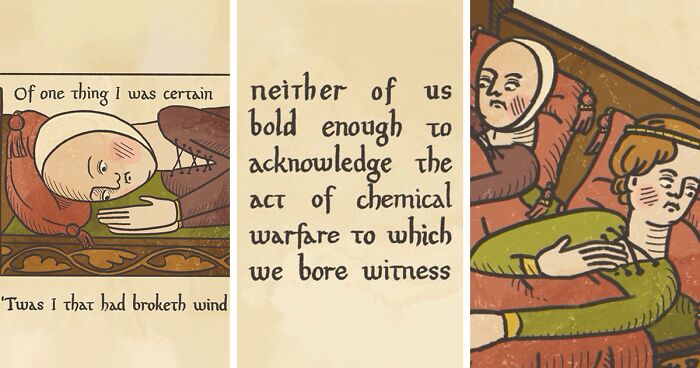 Artist Merges Medieval Elegance With Modern Dating, Resulting In Hilarious Comic