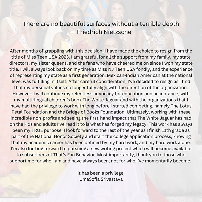 “I Am Silenced”: People Think Miss USA’s Resignation Post Hides Secret Cry For Help “I Am Silenced”: People Think Miss USA’s Resignation Post Hides Secret Cry For Help