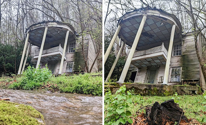 While Driving Around The Rural Southern Mountains, We Came Across This Abandoned Home Tucked Away