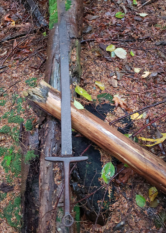 Found A Sword While Hiking Near An Old Clearcut. BC, South Coast