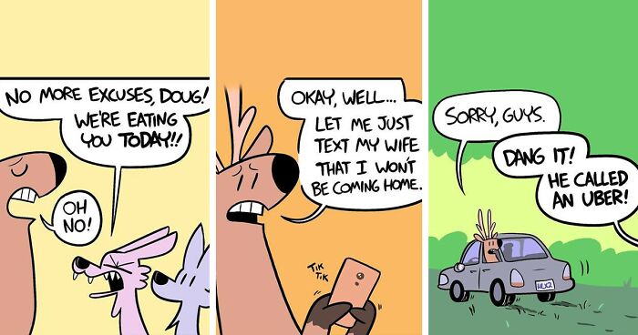 70 Funny And Sweet Comics Featuring Wolves, By This Artist
