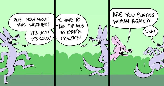 70 Charming Comics Depicting Sweet And Silly Wolf Adventures By This Artist