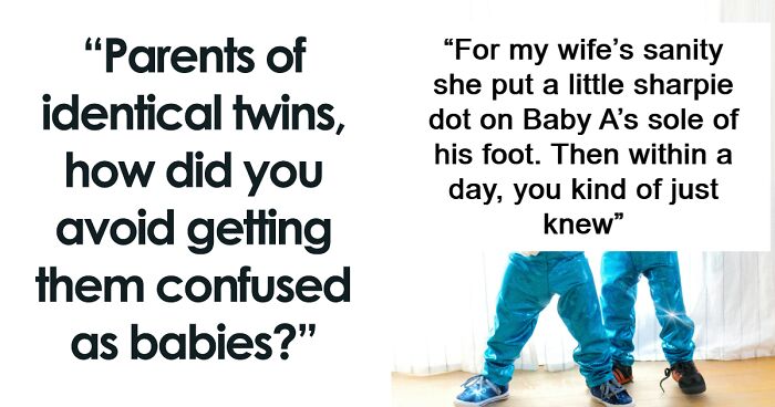 “Color-Coded Socks”: 35 Methods Parents Use To Avoid Mixing Up Their Twins