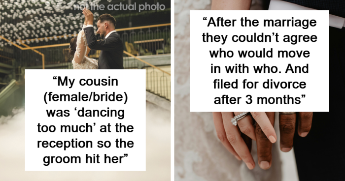 “Asked For A Divorce By Text”: 89 People Share The Wildest Reasons Friends’ Marriages Didn’t Last