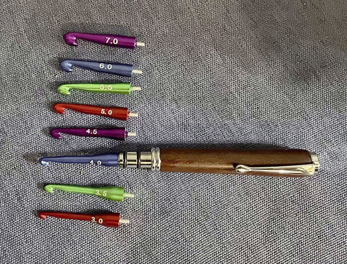 My Mother’s Day Present From My Husband, Who Makes Lovely Wooden Pens (Usually). Anyone Else Enjoy Getting Crochet-Related Gifts?