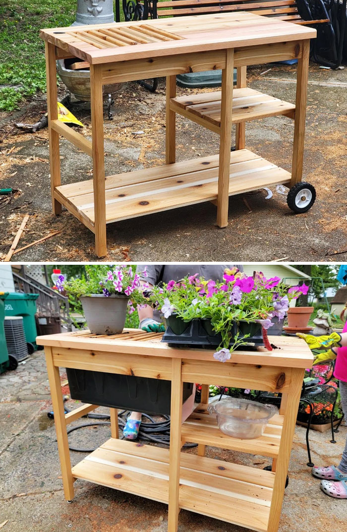 Nothing Fancy. Wife Requested A Potting Cart For Mother's Day