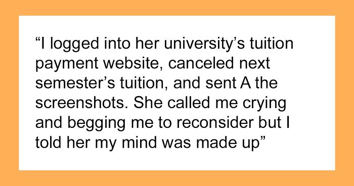 Daughter Calls Dad’s New GF “A Fat Pig,” He Retaliates By Canceling Her Tuition Payments