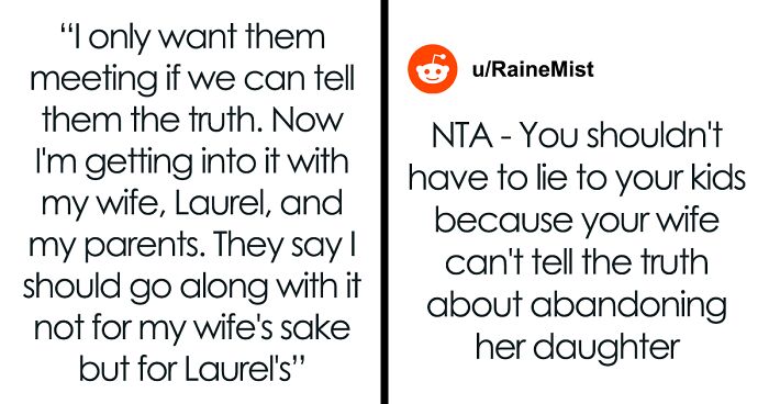 Guy Is Sick And Tired Of Wife’s Lies About Daughter She Gave Up, Wants To Tell His Kids The Truth