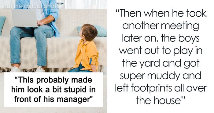 Husband Claims Taking Care Of Kids While Working From Home Is Easy, Gets Hit By Reality