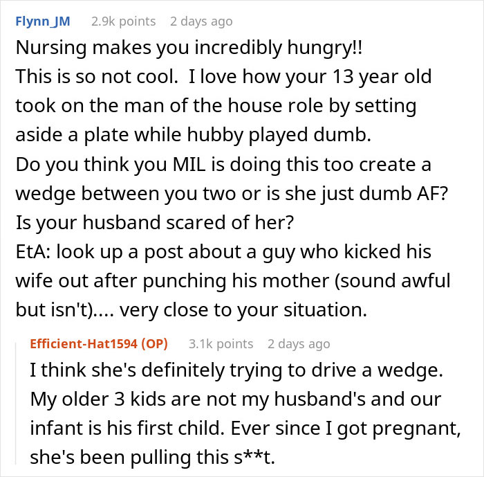 Mom Of Four At Her Wit's End After MIL Won’t Stop Eating All Their Food Mom Of Four At Her Wit's End After MIL Won’t Stop Eating All Their Food