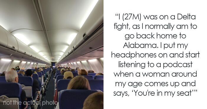 Woman Is Rude About Guy Being In Her Plane Seat, Gets Real Quiet After She’s Asked To Move