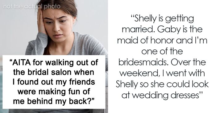 Woman Leaves Wedding Shop In Tears After Finding Bride And Maid Of Honor’s Mean Messages