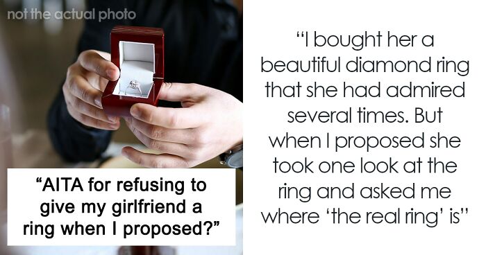 “Asked Me Where ‘The Real Ring’ Is”: GF Refuses To Say Yes Because Of A Diamond Ring