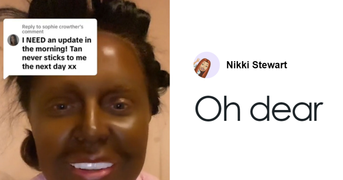Woman Turns Green After Using Multiple Fake Tanners At Once
