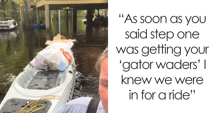 Woman’s House Is In The Middle Of A River, She Lives Surrounded By Alligator-Infested Waters
