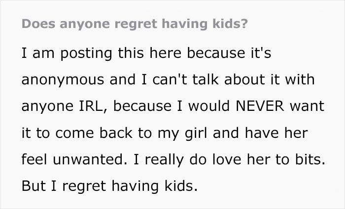 Woman Vents About How Much She Absolutely Regrets Having Kids, Netizens Show Support Woman Vents About How Much She Absolutely Regrets Having Kids, Netizens Show Support
