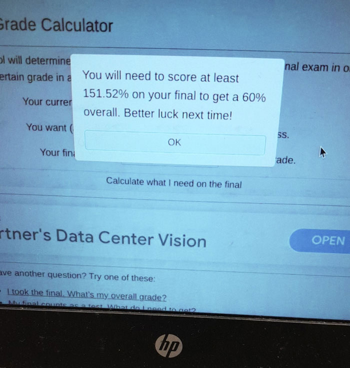 No Point In Studying For The Final