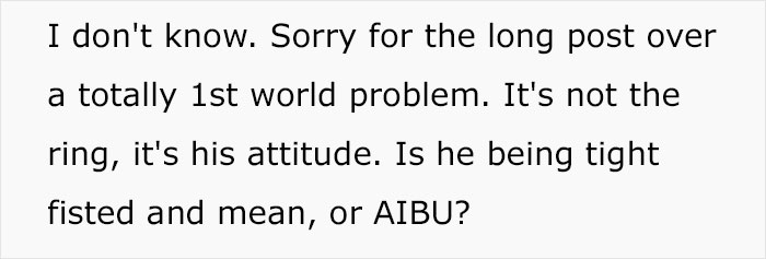 Marriage Drama Ensues After Woman Asks If She Can Get Her Engagement Ring Fixed Marriage Drama Ensues After Woman Asks If She Can Get Her Engagement Ring Fixed