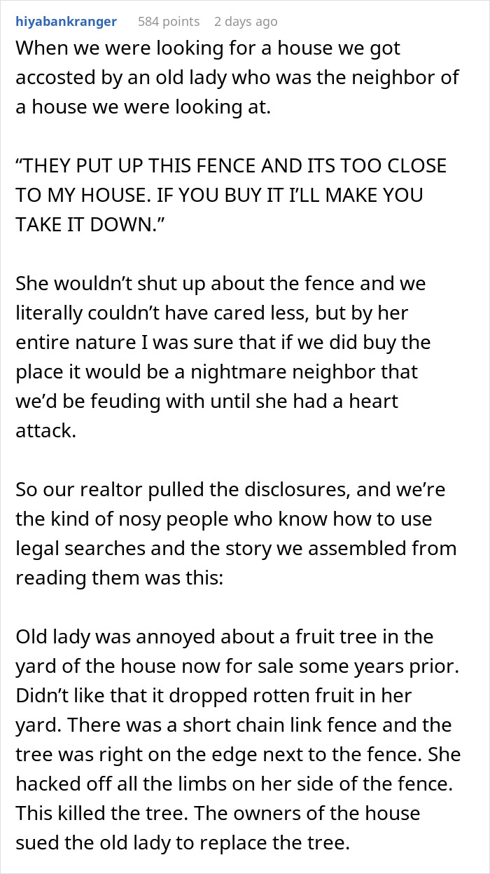 Annoying Woman Threatens To Sue Neighbor Over A Fence, Regrets It When He Tears It Down Annoying Woman Threatens To Sue Neighbor Over A Fence, Regrets It When He Tears It Down