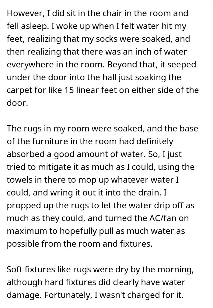 "TIFU By Falling Asleep In The Shower And Flooding The Hotel" "TIFU By Falling Asleep In The Shower And Flooding The Hotel"