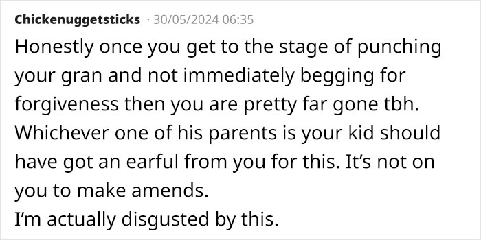 Lady Asks If She's Unreasonable For Not Buying Grandson A Birthday Gift After He Punched Her Lady Asks If She's Unreasonable For Not Buying Grandson A Birthday Gift After He Punched Her