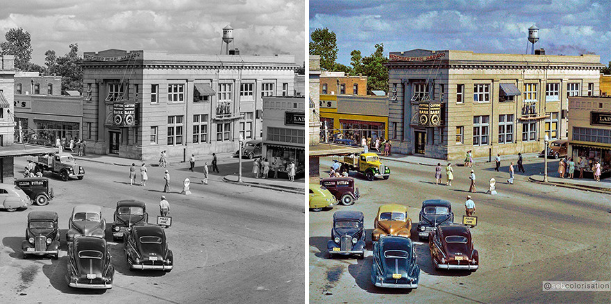 Kennett, Dunklin County, Missouri. Courthouse Square, Photographed By Arthur Rothstein In July 1942